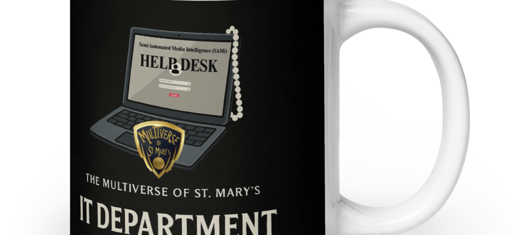 Multiverse IT Department - Help Desk version - glossy mug (in 3 sizes)