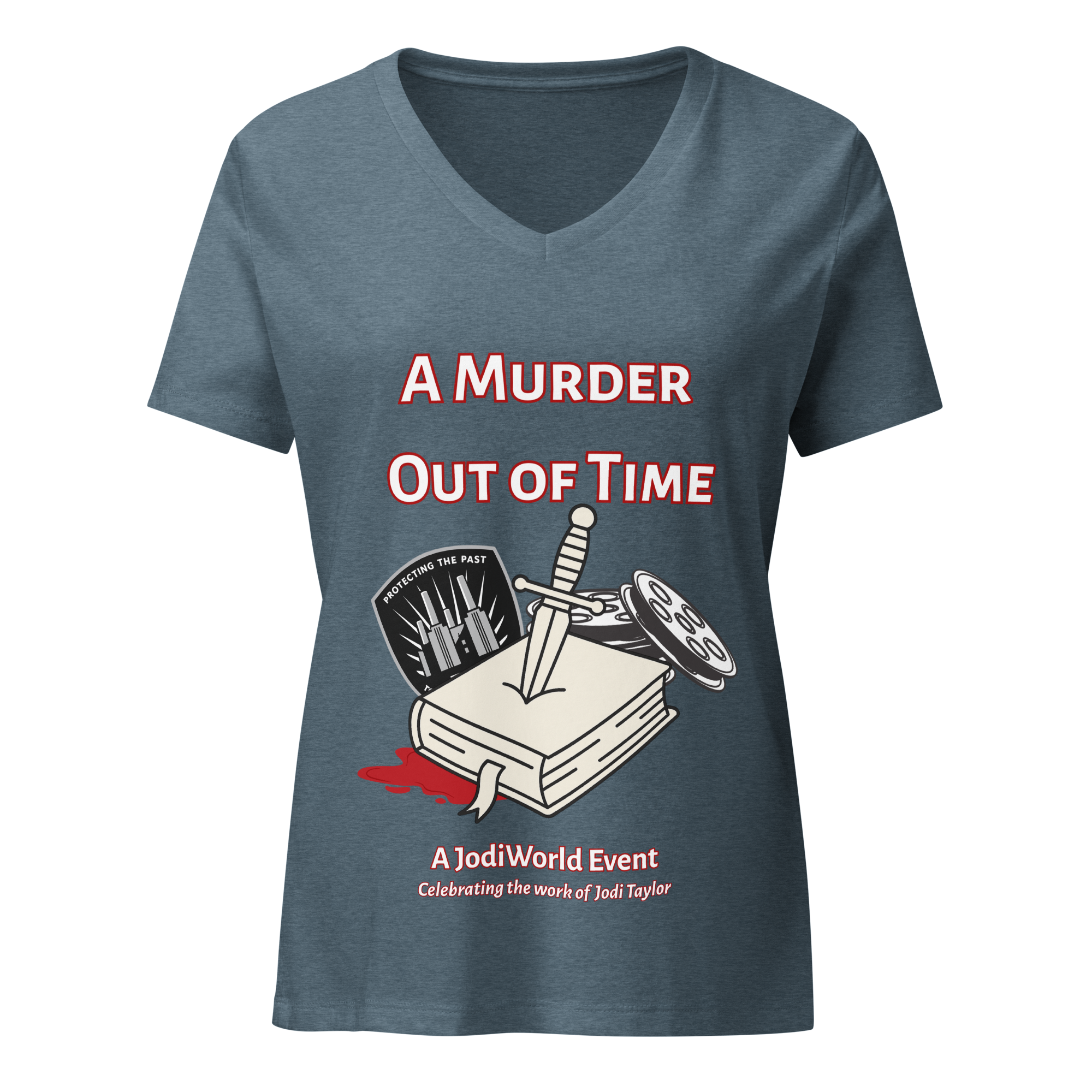 A Murder Out of Time - Women’s relaxed v-neck t-shirt