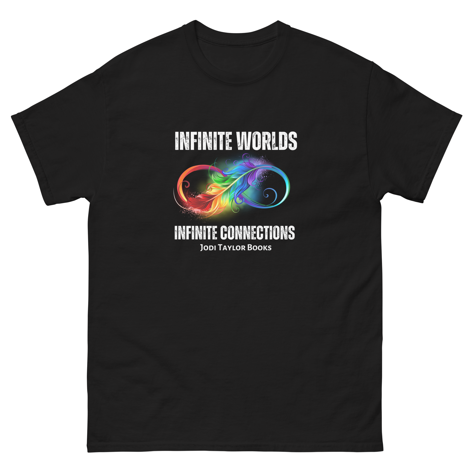 Diversity Range - Infinite Connections - Unisex classic tee up to 5XL (Gildan) In dark colours - Image 3