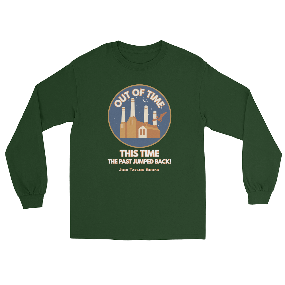 Out of Time "This Time The Past Jumped Back" Long Sleeve Shirt up to 4XL - Image 4