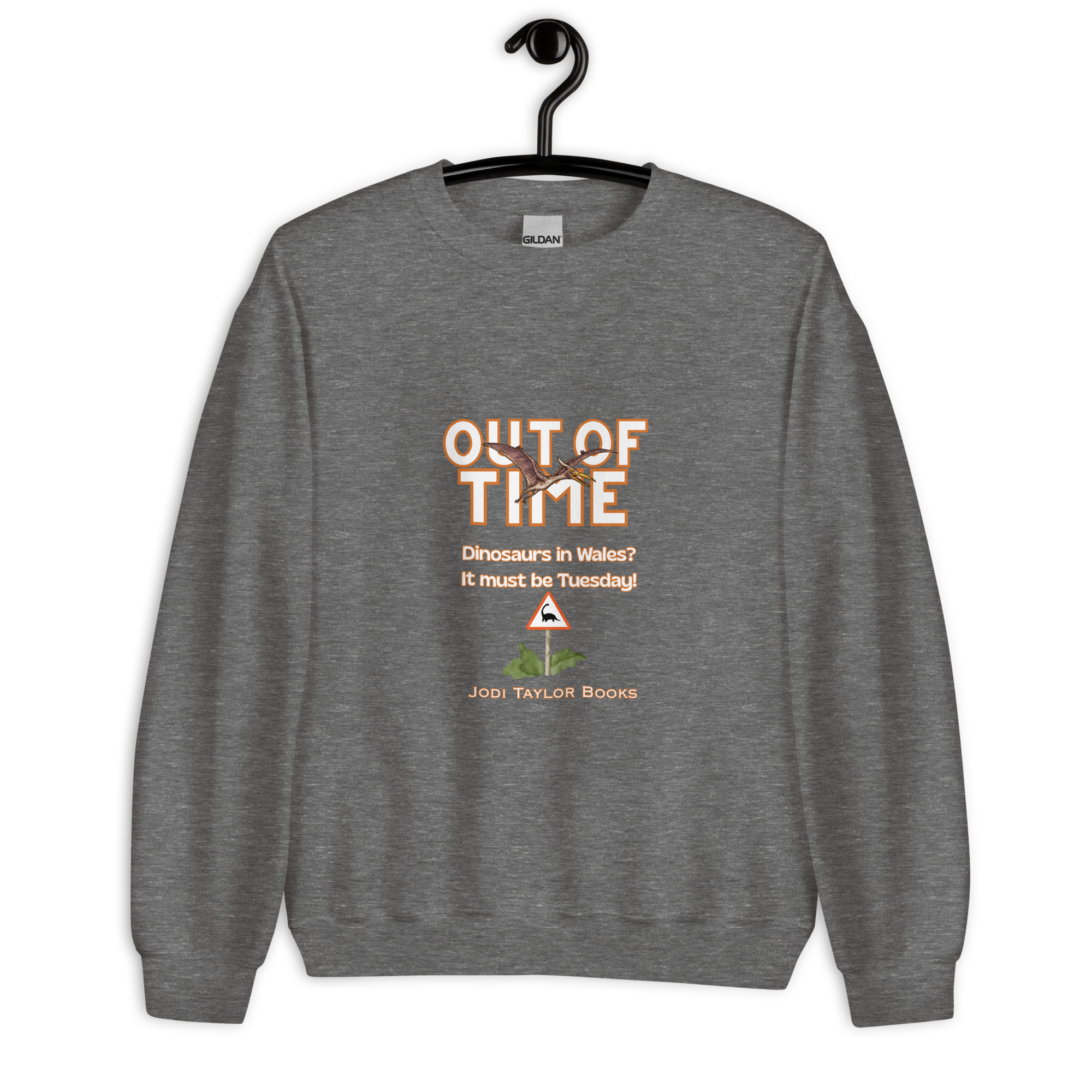 Out of Time "Dinosaurs in Wales" - Unisex Sweatshirt up to 5XL - Image 10