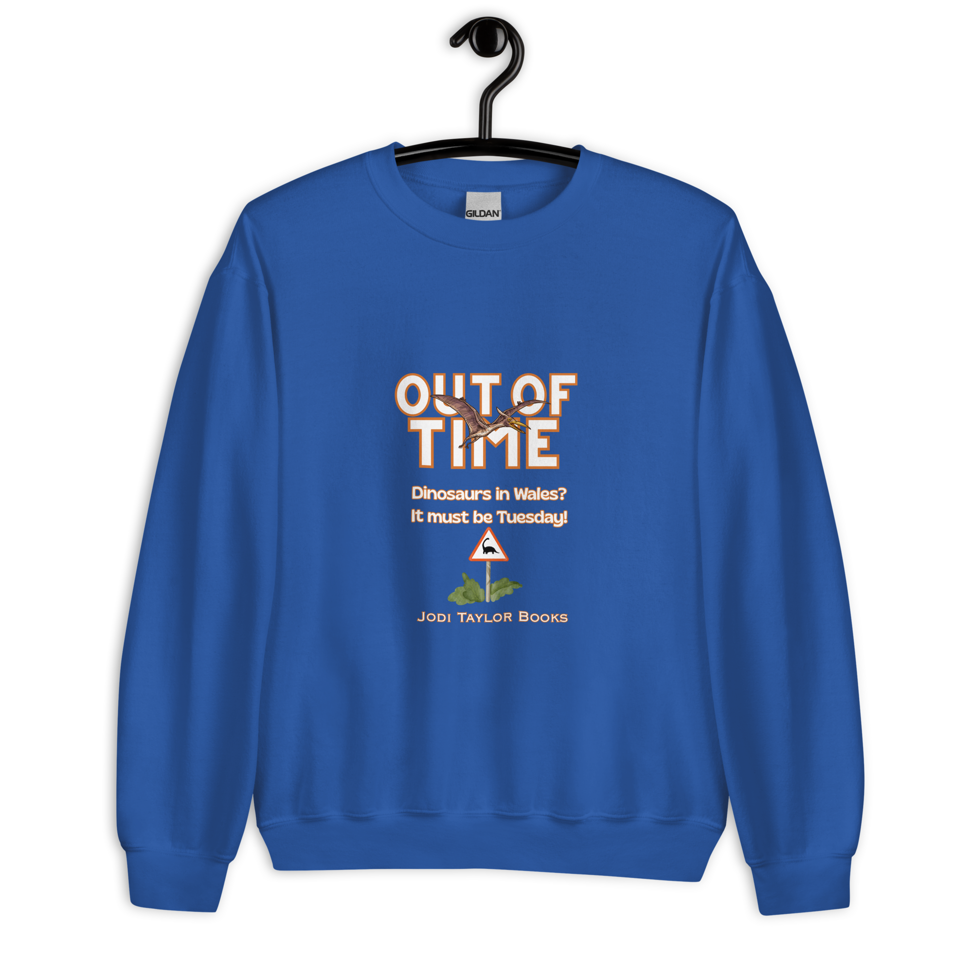 Out of Time "Dinosaurs in Wales" - Unisex Sweatshirt up to 5XL - Image 7