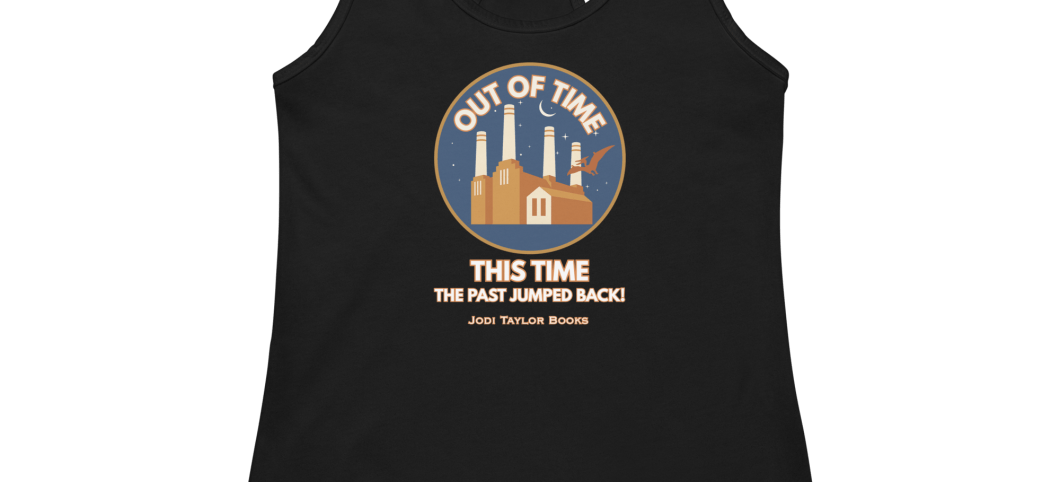 Out of Time "This Time The Past Jumps Back" - Women’s fitted racerback tank top up to 2XL