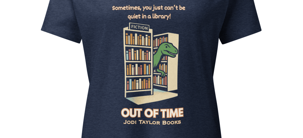 Out of Time "In a Library" - Women’s relaxed v-neck t-shirt up to 2XL