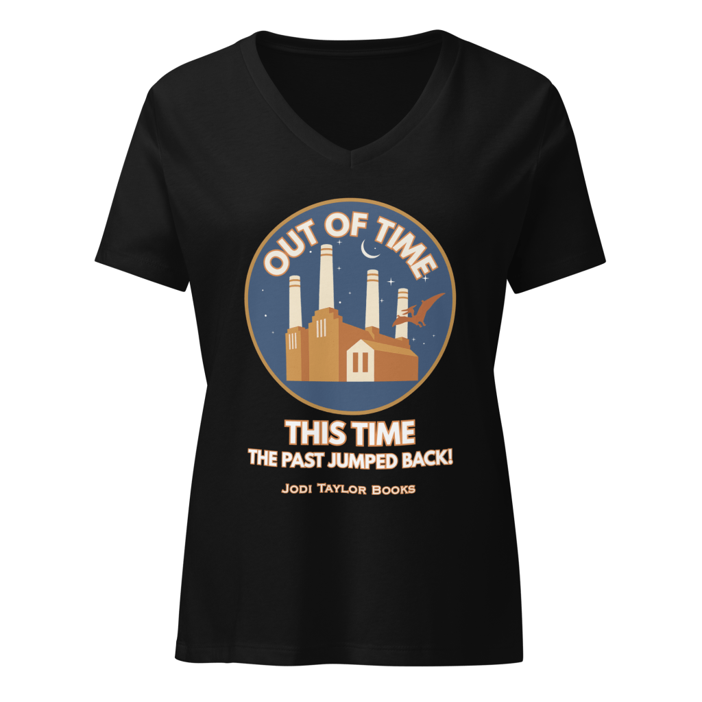 Out of Time - "This Time The Past Jumped Back" Women’s relaxed v-neck t-shirt up to 2XL