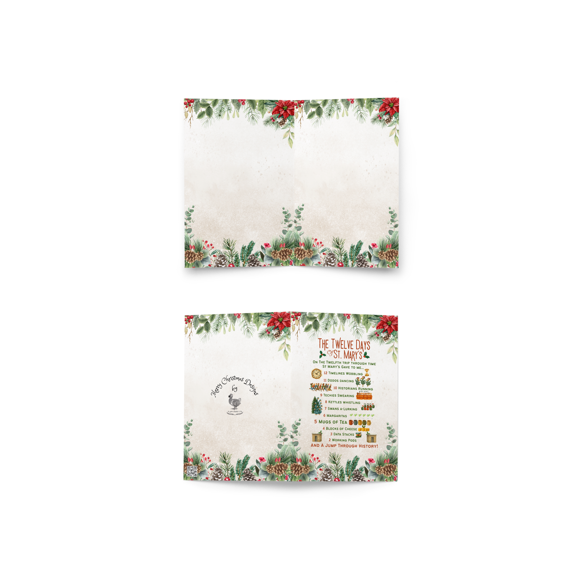 The 12 St Mary's Day's of Christmas - Greeting card Version 1 (in 3 sizes) - Image 2