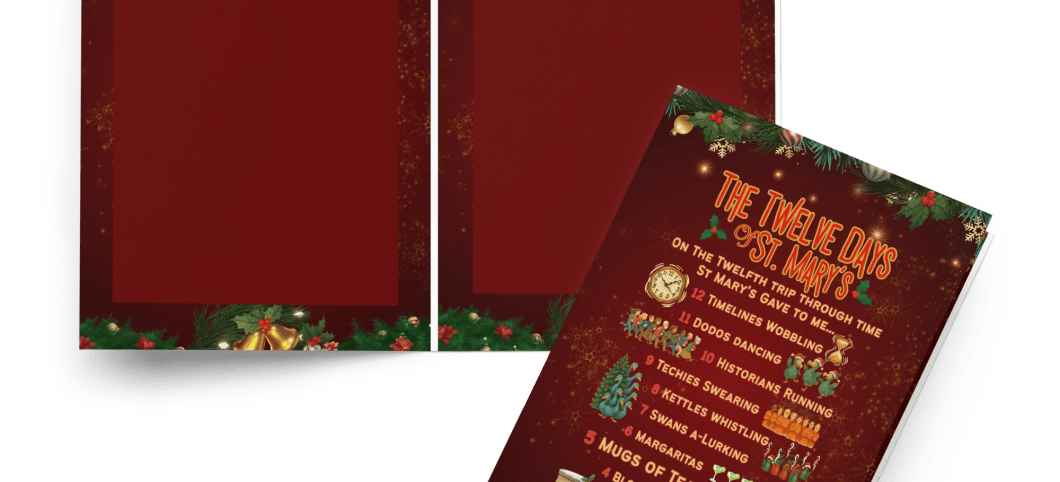 The 12 Days of St Mary's - Greeting card Version 3 in 3 sizes