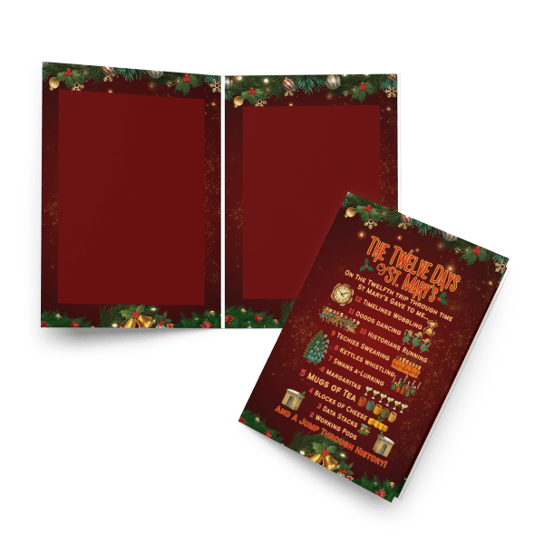 The 12 Days of St Mary's - Greeting card Version 3 in 3 sizes
