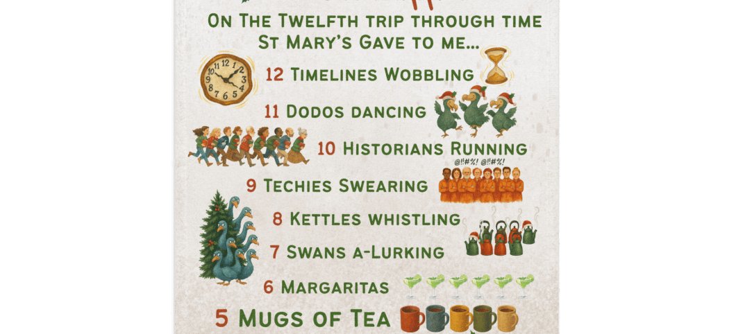 The 12 Days of St Mary's Hand towel (Kitchen or Bathroom)