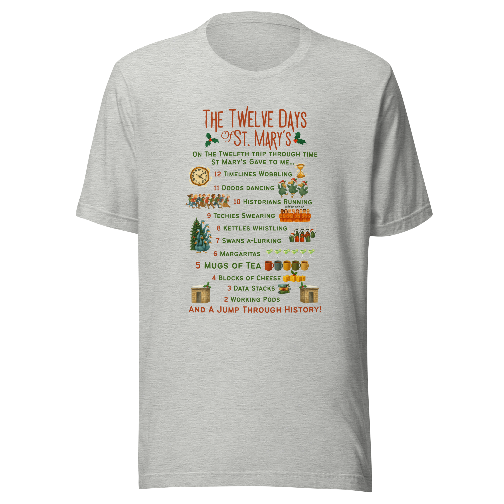 The 12 Days of St Mary's in light colours - Unisex t-shirt up to 5XL - Image 5