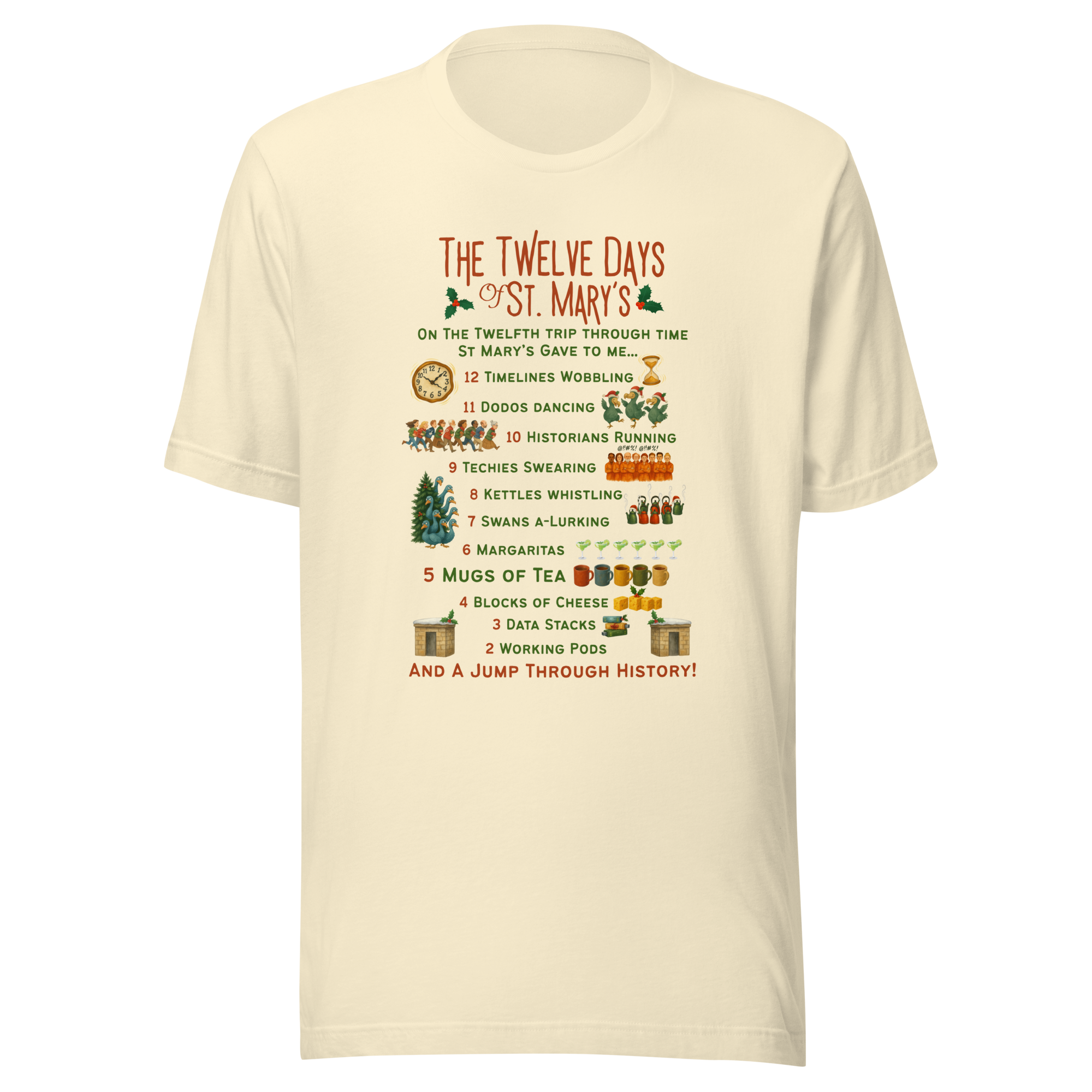 The 12 Days of St Mary's in light colours - Unisex t-shirt up to 5XL - Image 9