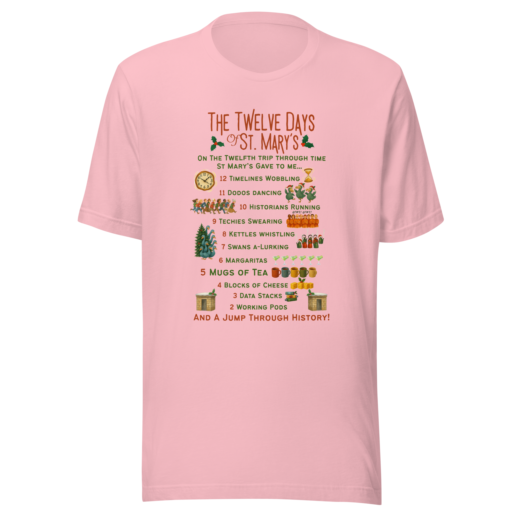 The 12 Days of St Mary's in light colours - Unisex t-shirt up to 5XL - Image 4