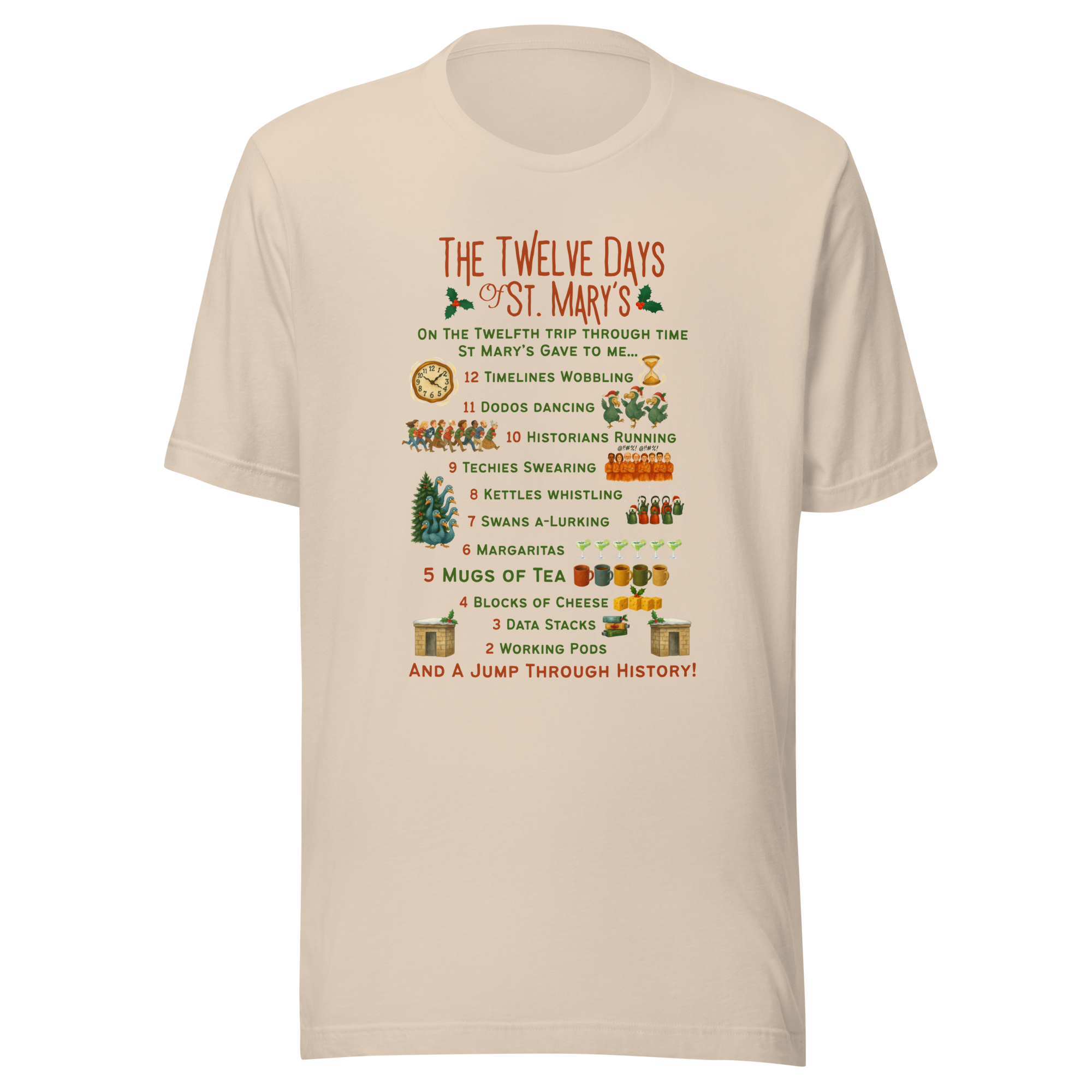The 12 Days of St Mary's in light colours - Unisex t-shirt up to 5XL - Image 7