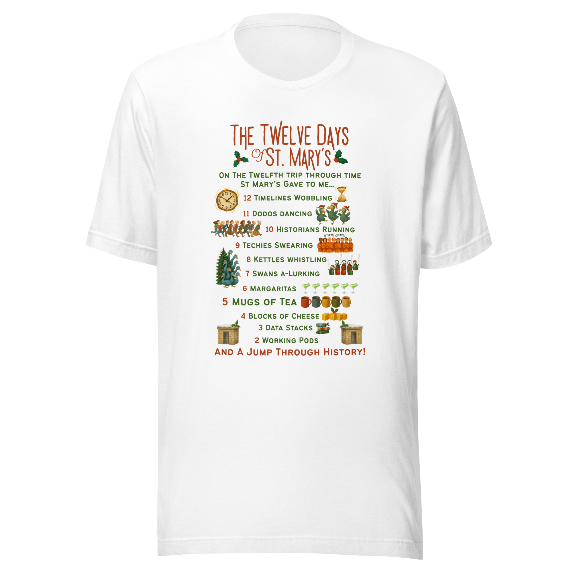 The 12 Days of St Mary's in light colours - Unisex t-shirt up to 5XL - Image 11