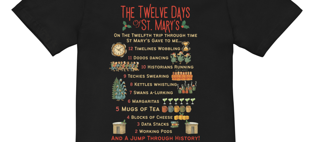 The 12 Days of St Mary's Unisex Short Sleeve V-Neck T-Shirt up to 2XL