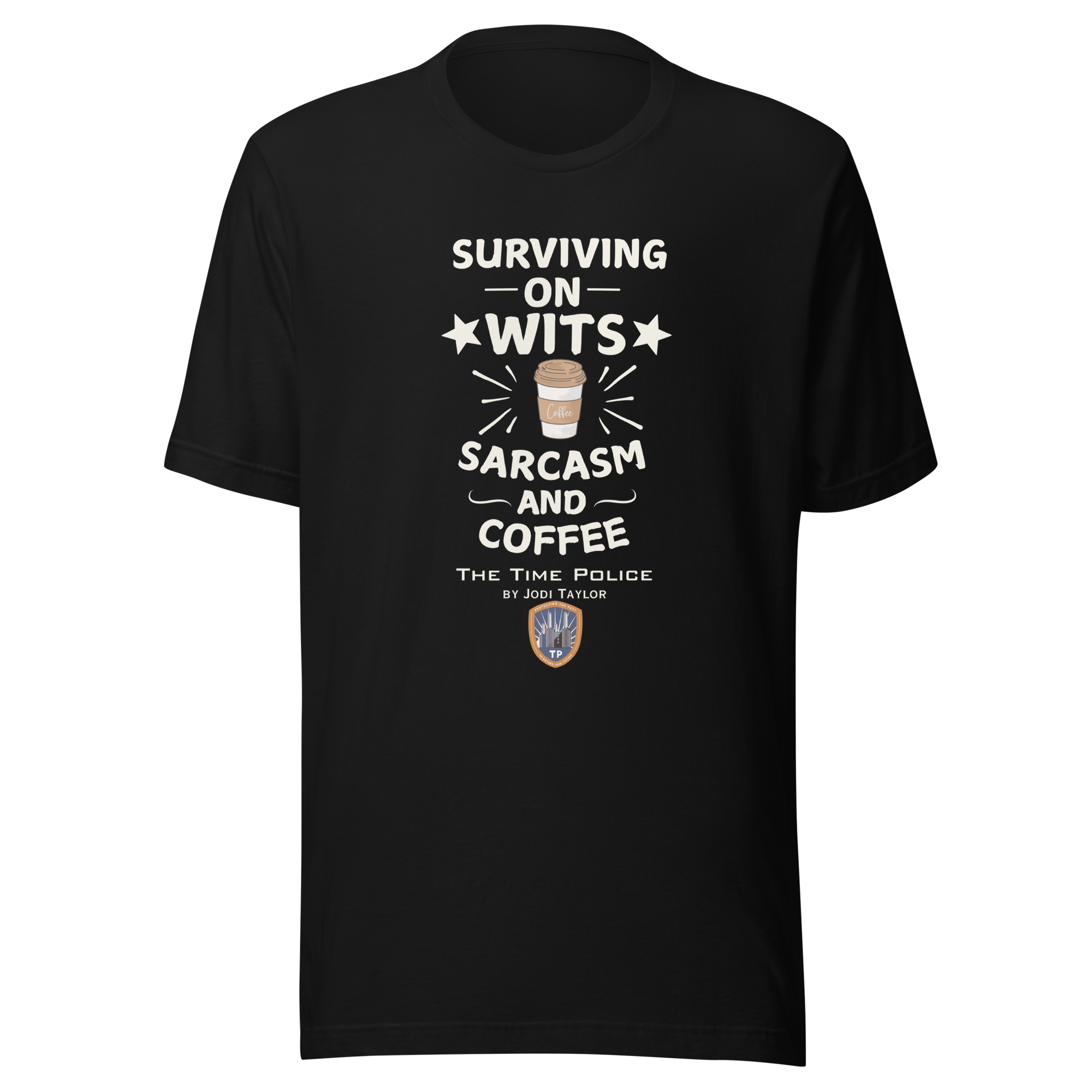 Surviving on Wits - Unisex t-shirt (Dark Colours) - Image 2
