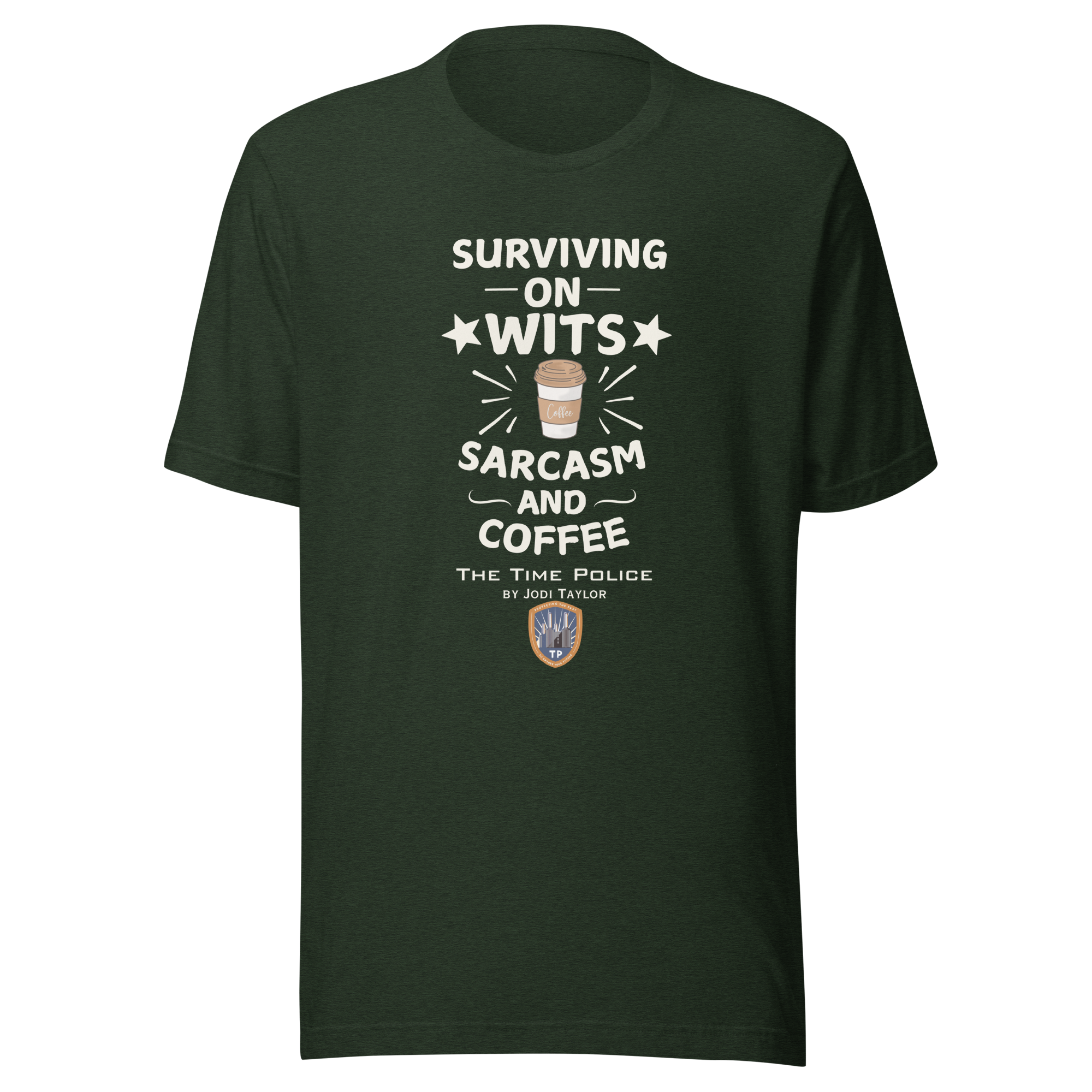 Surviving on Wits - Unisex t-shirt (Dark Colours) - Image 5