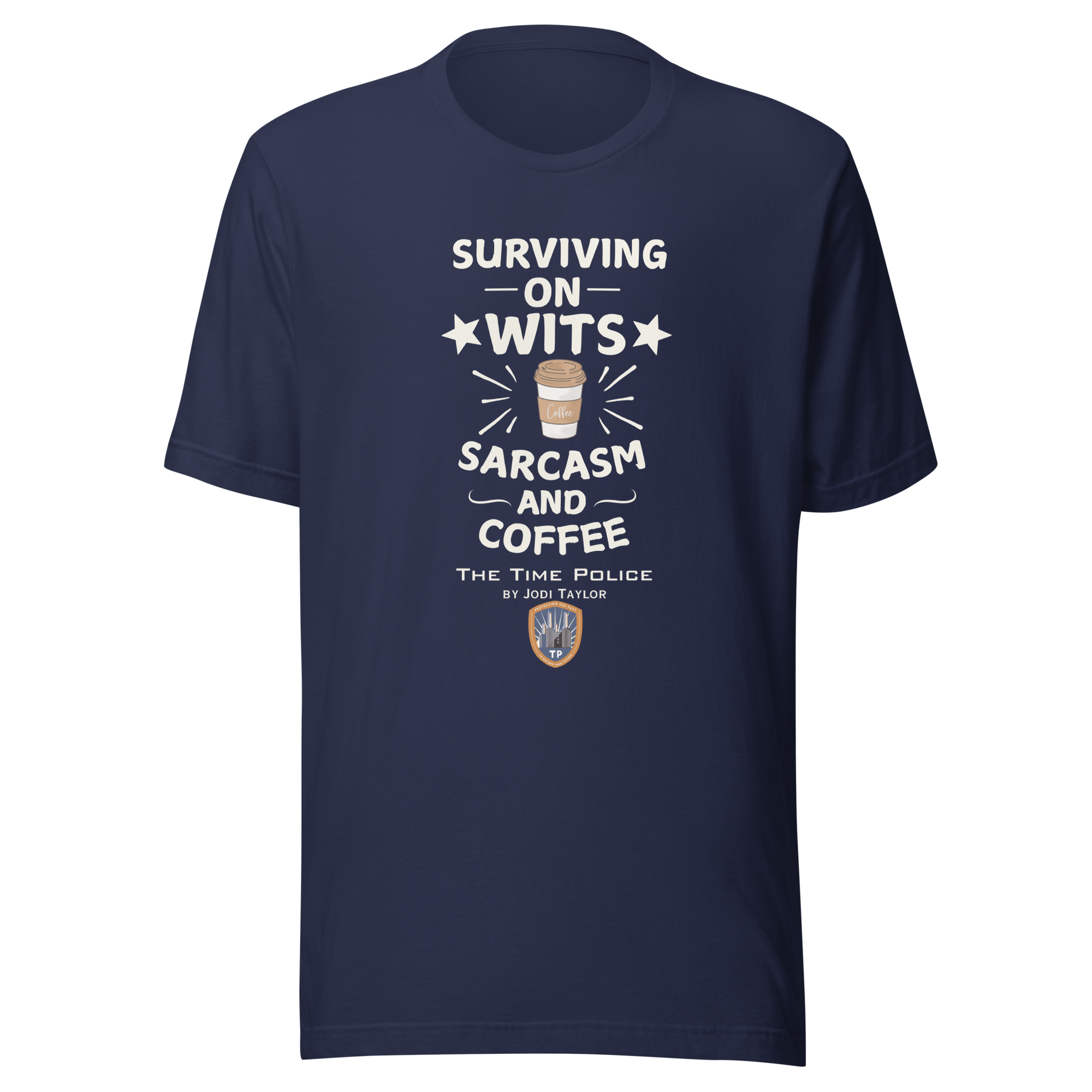 Surviving on Wits - Unisex t-shirt (Dark Colours) - Image 4