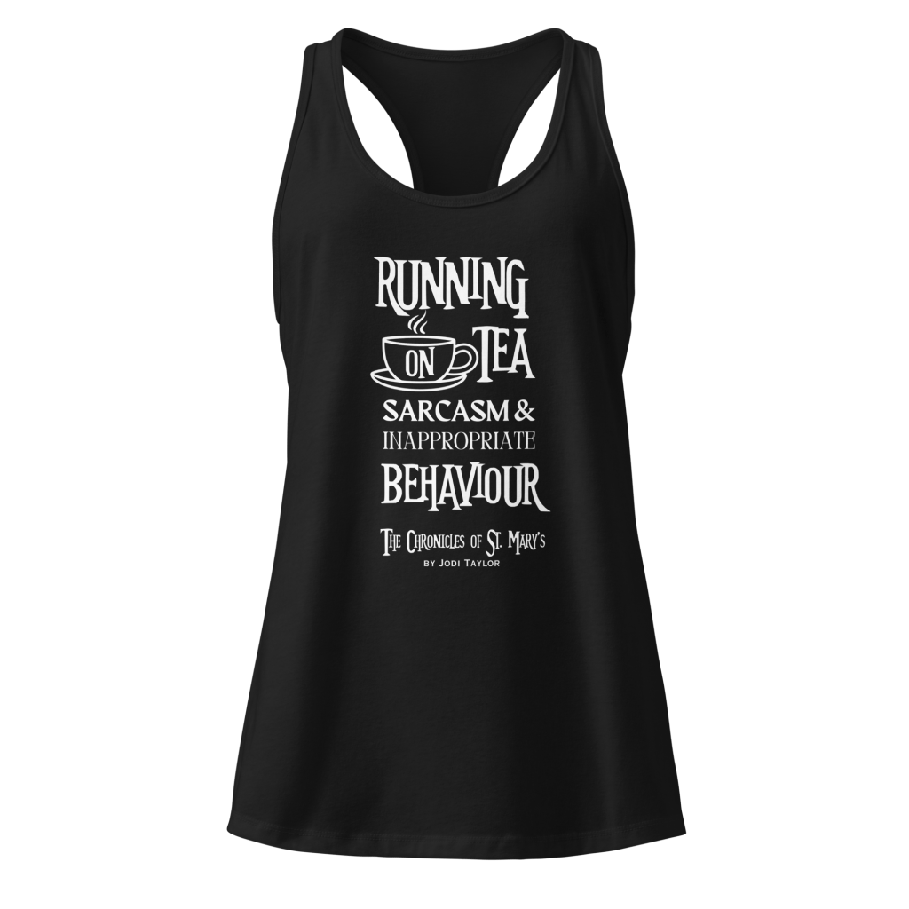 Running on Tea - Women’s fitted racerback tank top