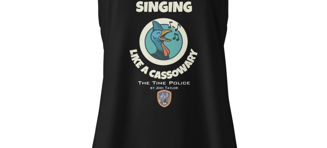Singing like a Cassowary - Women’s fitted racerback tank top