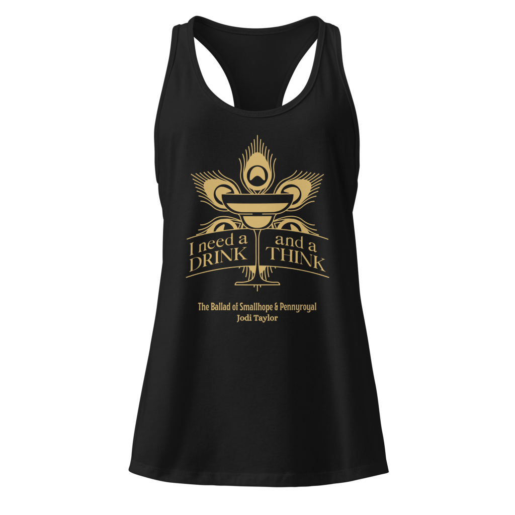Smallhope & Pennyroyal - Drink and a think - Women’s fitted racerback tank top up to 2XL