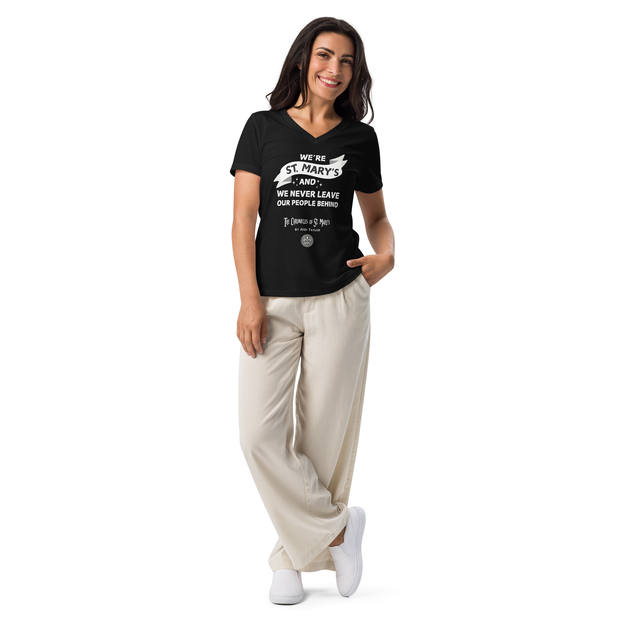 We're St. Mary's - Women’s relaxed v-neck t-shirt up to 2XL - Image 2